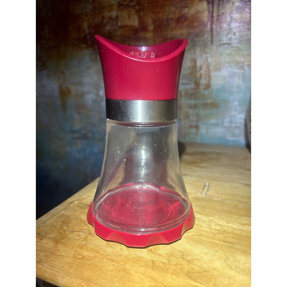 Kuhn Rikon Swiss Design Red Adjustable Ceramic Spice Salt Pepper Grinder Mill